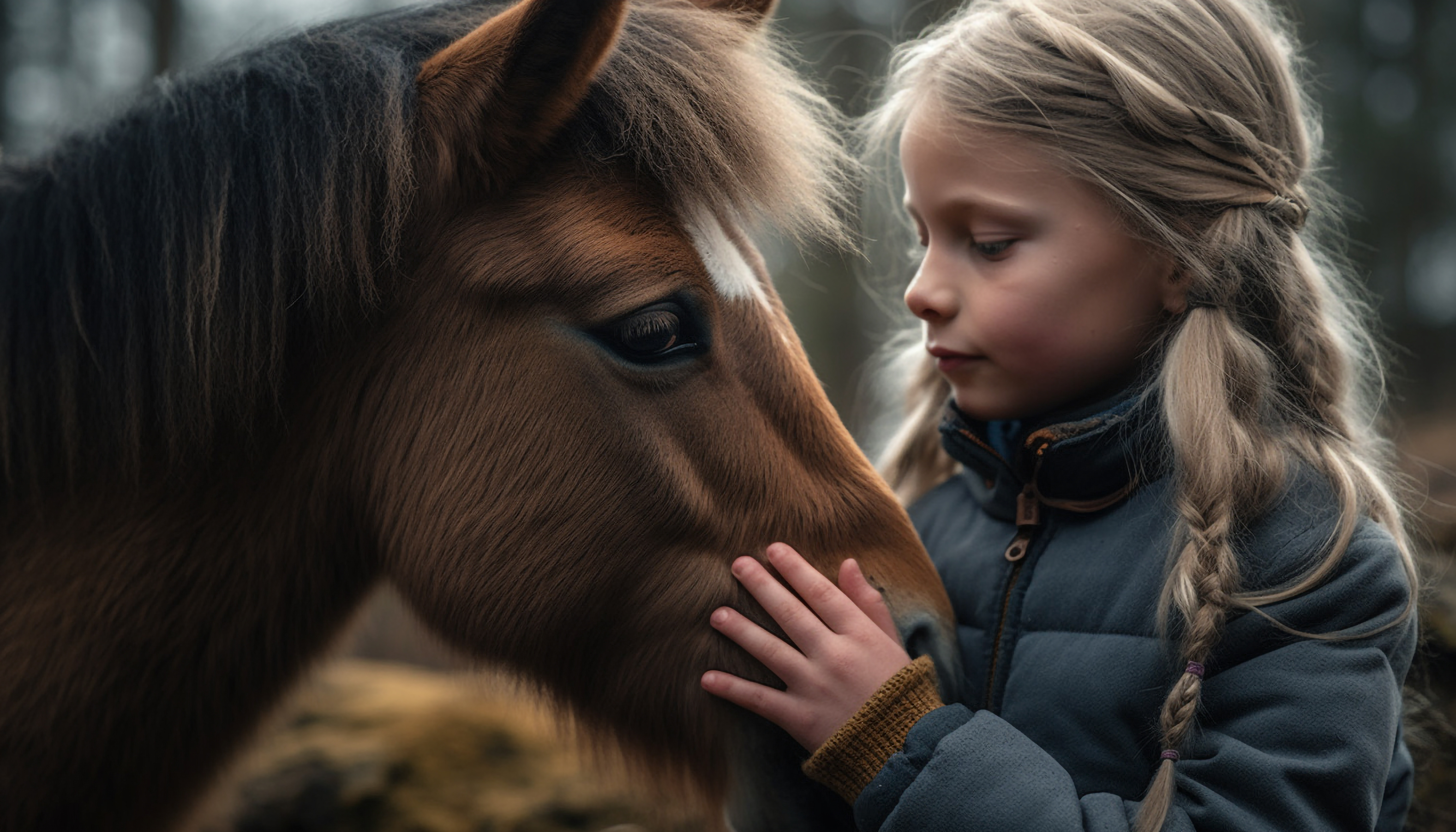 foto de caballo y niña