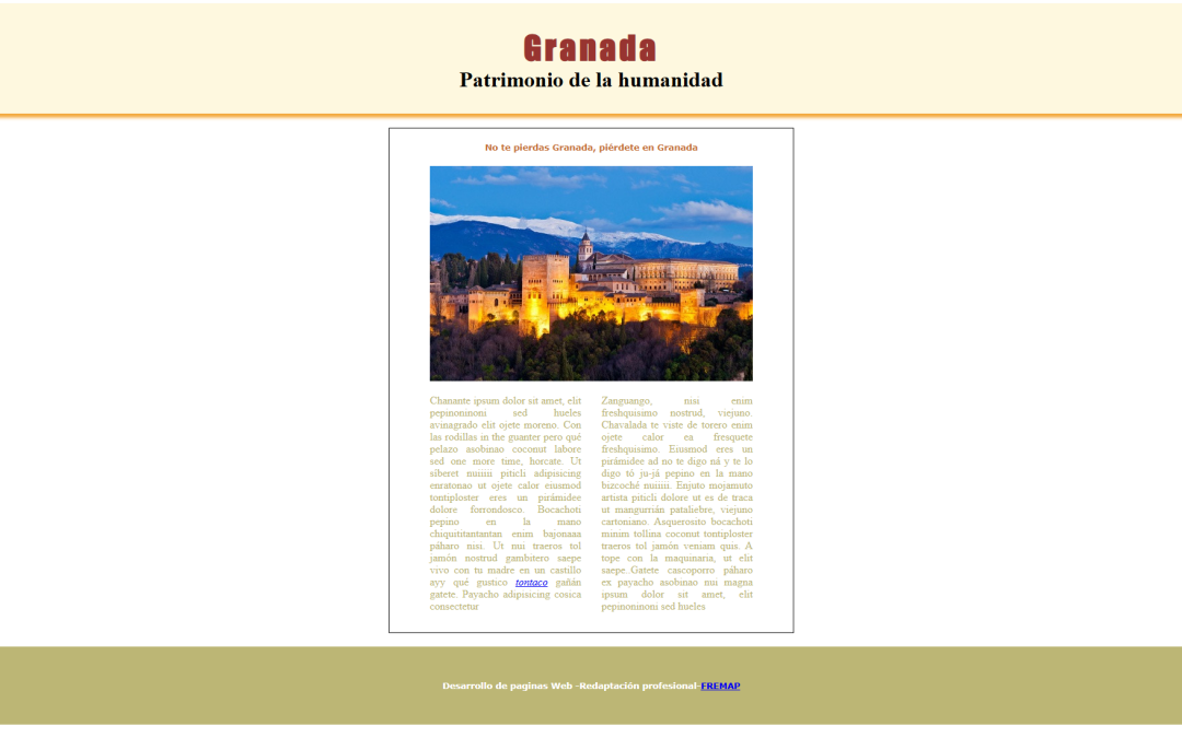 Desarrollo Web Granada