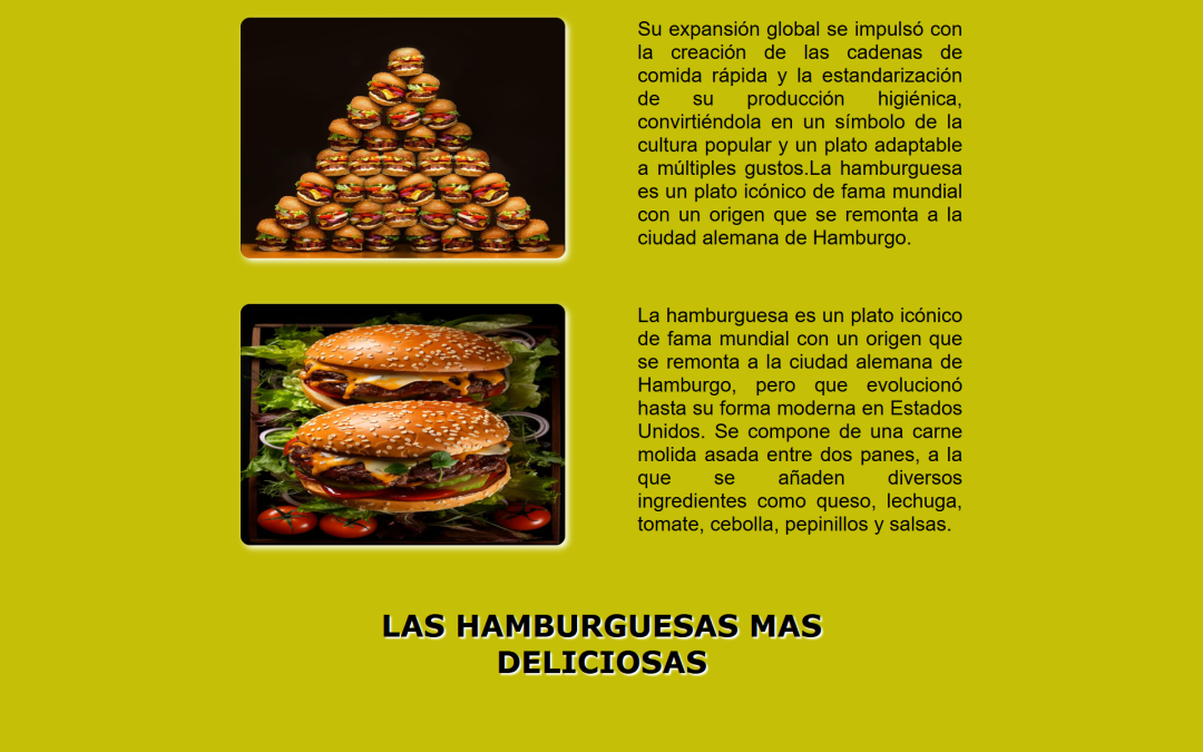 Desarrollo Web Tienda Hamburguesas