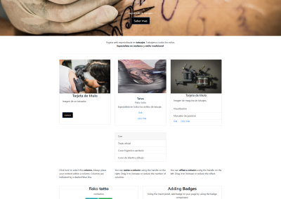 Desarrollo Web tienda de tatuajes