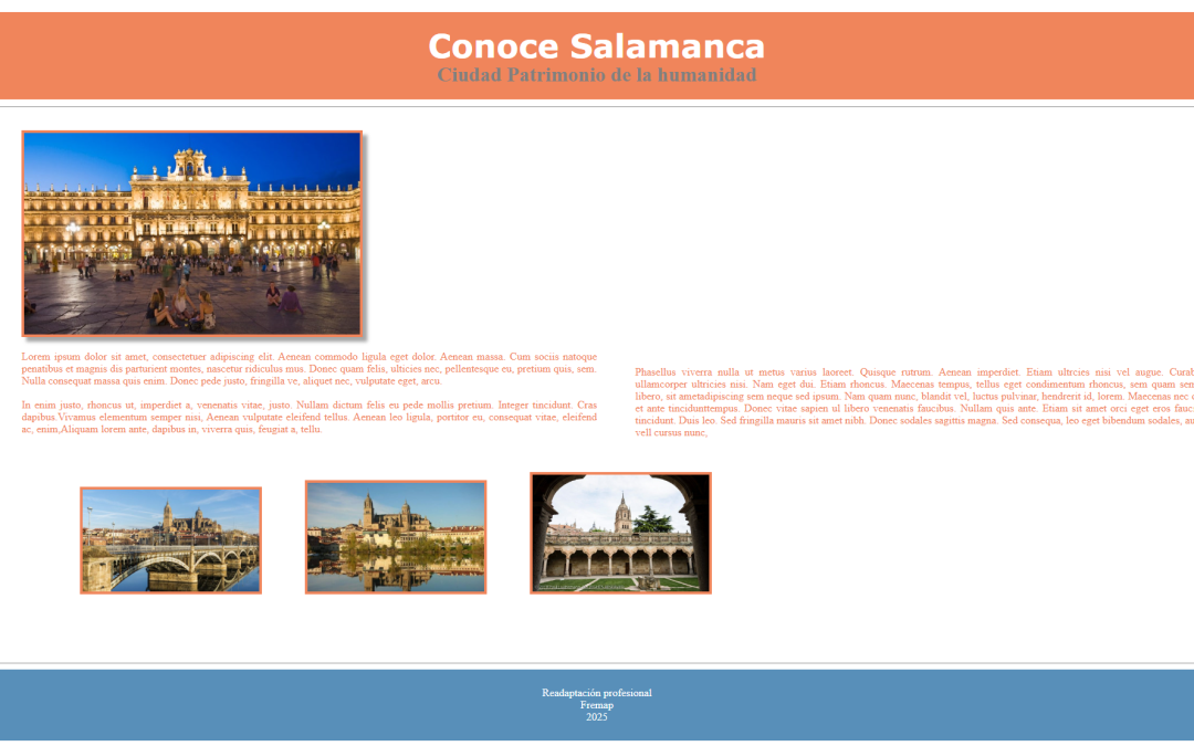 Proyecto de Desarrollo Web sobre Salamanca
